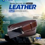 Premium Leather Belt-Brown